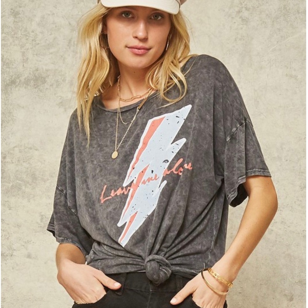 Leave Me Alone Lightning Tee ⚡️